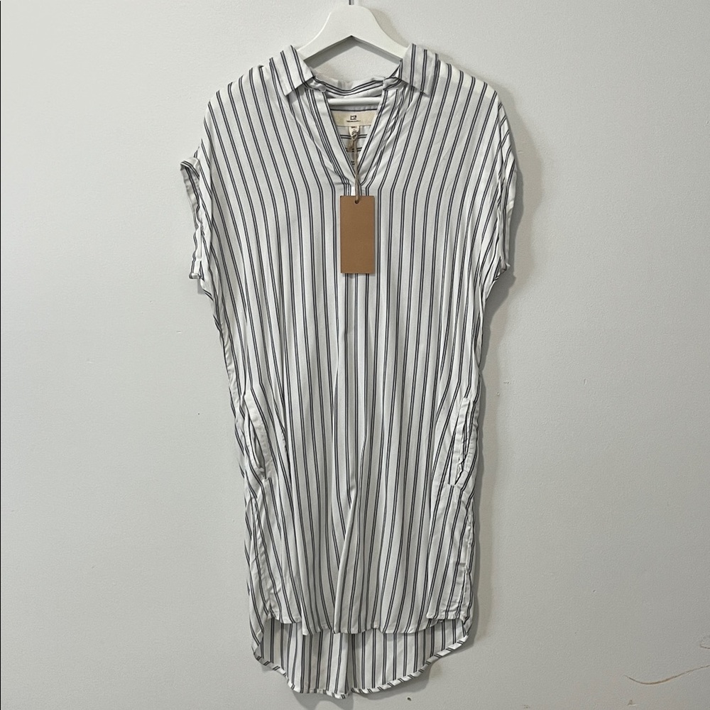 Thread & Supply Black and White Striped Blouse